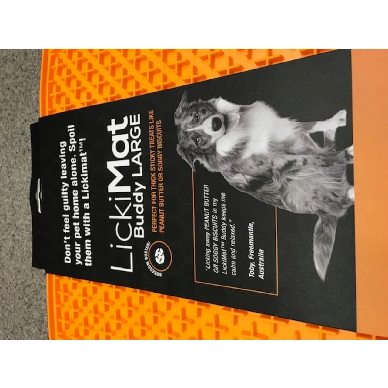 LickiMat Slikkemåtte 28 x 28 cm Grøn - aktiveringsmåtte til hunde